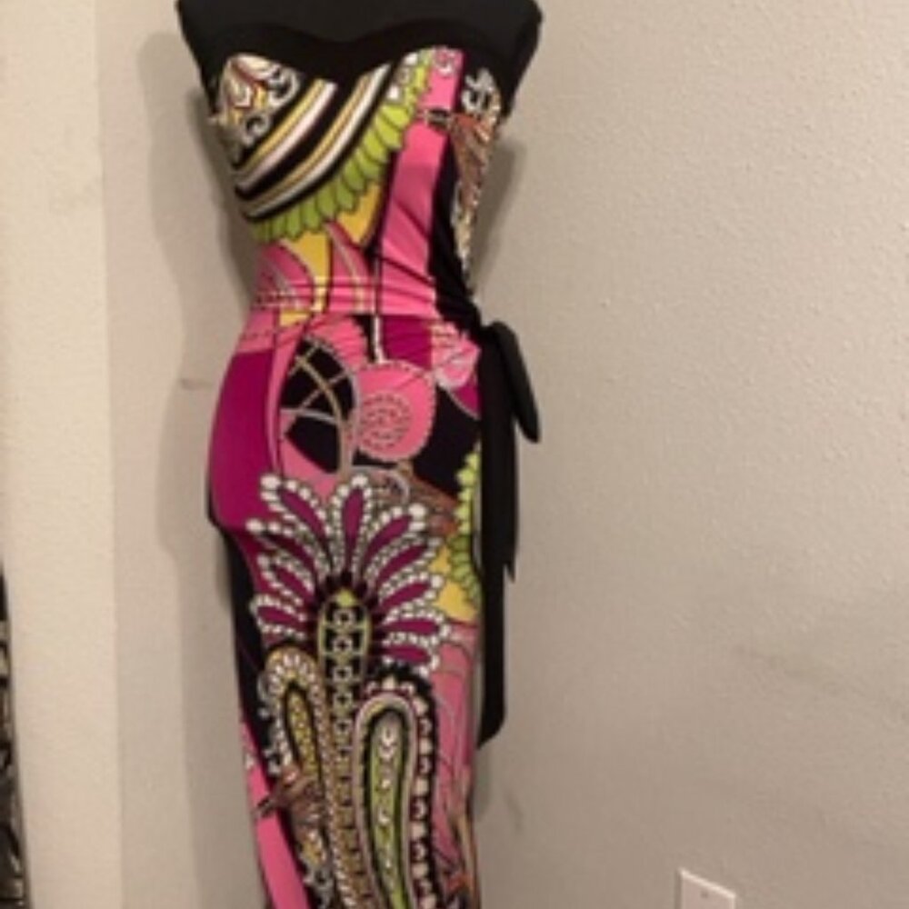 Strapless Colorful Maxi